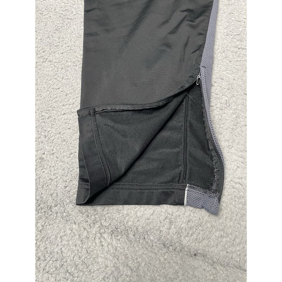 Vintage Y2K Nike Black Track Sweat Pants 1/4 Bottom Zip Sliver Tag Mens XLarge - Picture 9 of 13